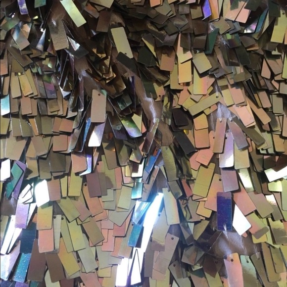 FRENCH CONNECTION  PAILETTE SEQUIN PENCIL SKIRT - Picture 3 of 6